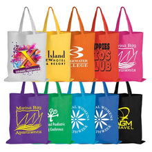 Load image into Gallery viewer, 100 Units x Coloured Cotton Short Handle Tote Bag